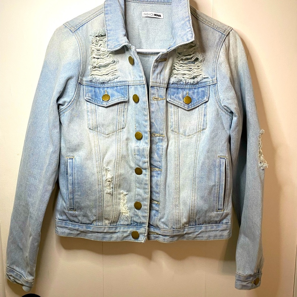 Ripped Jean Jacket